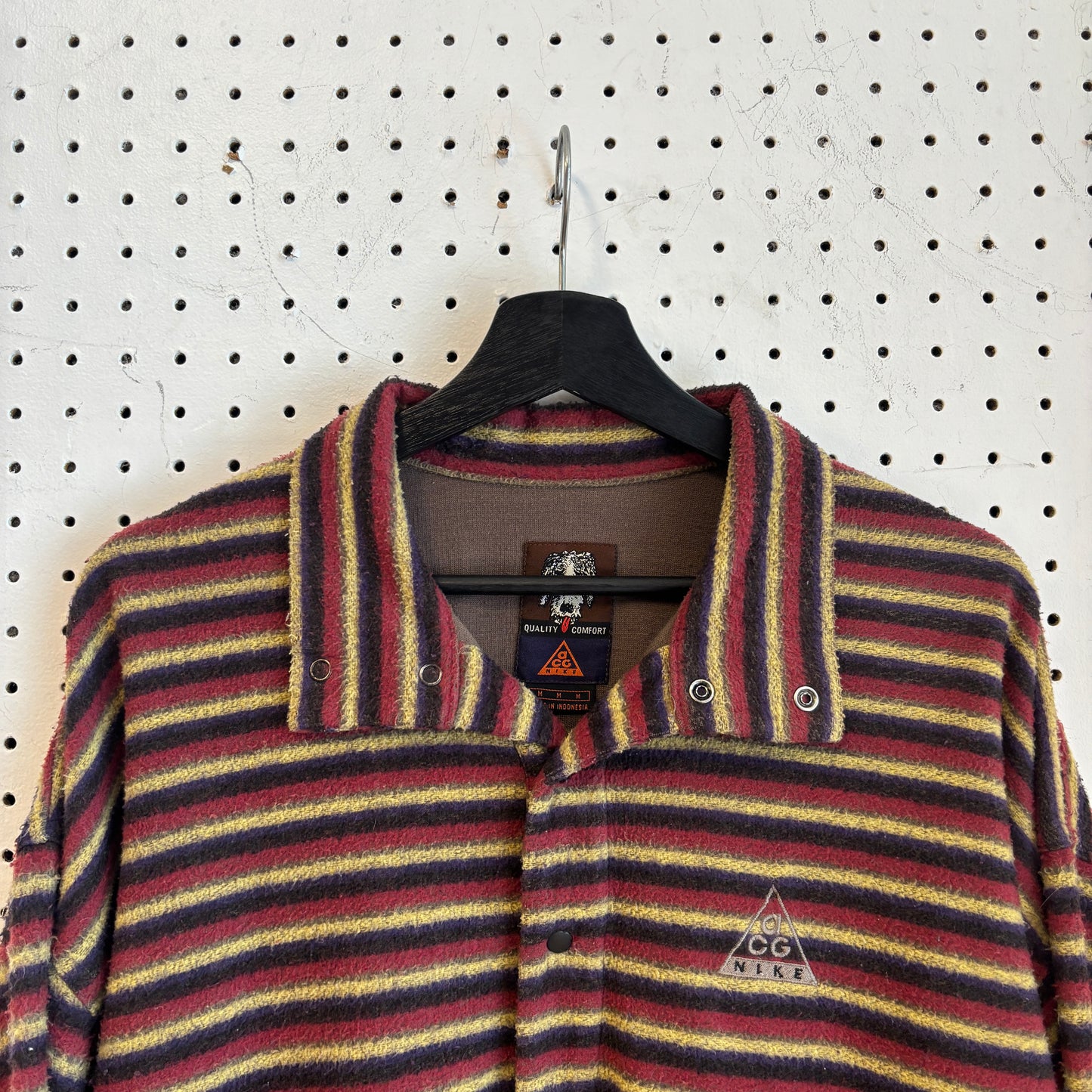 2005 Nike ACG Striped Fleece Button Up