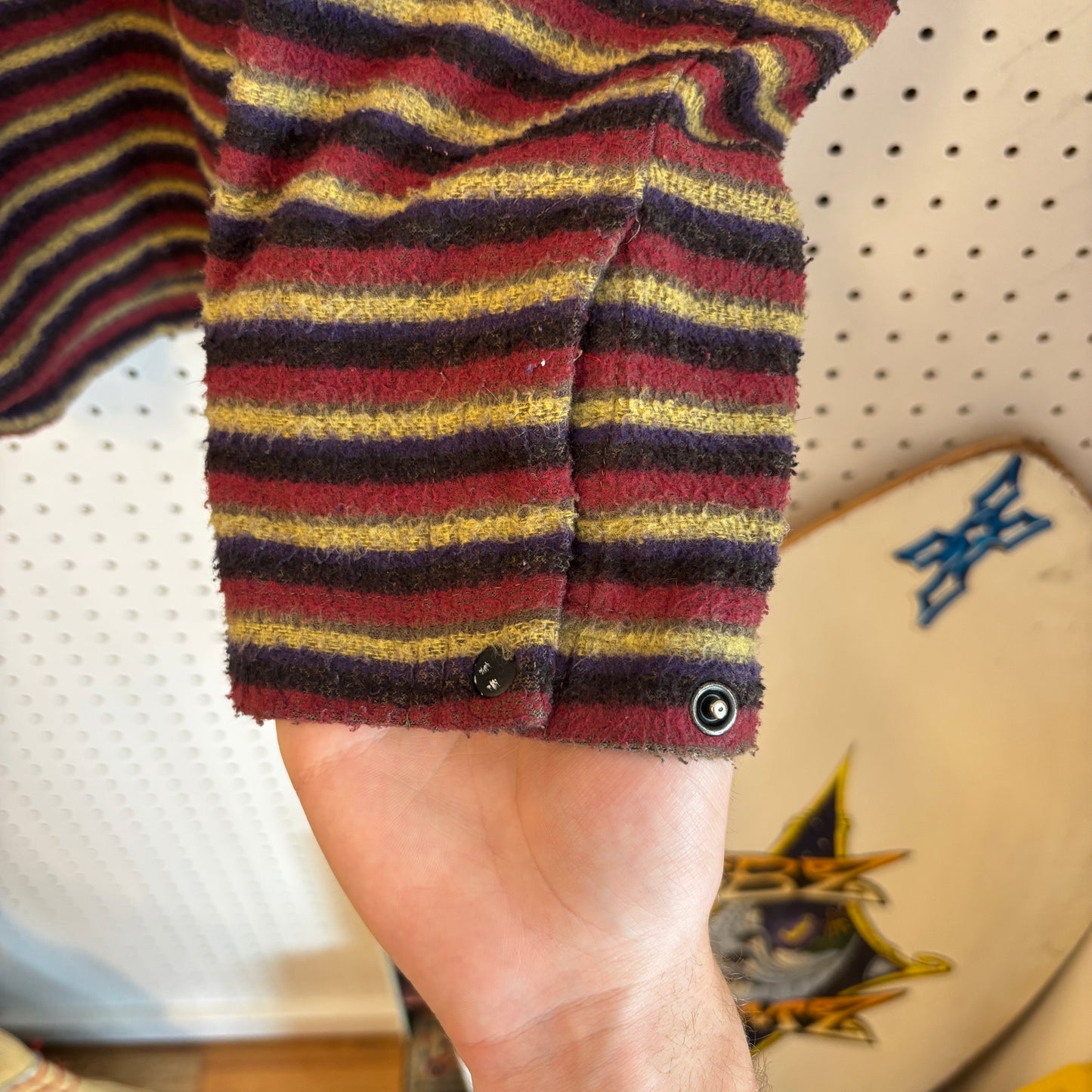 2005 Nike ACG Striped Fleece Button Up