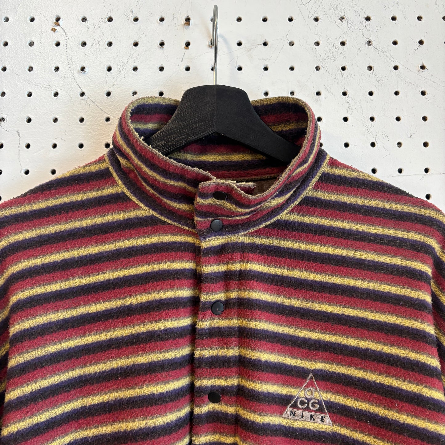 2005 Nike ACG Striped Fleece Button Up