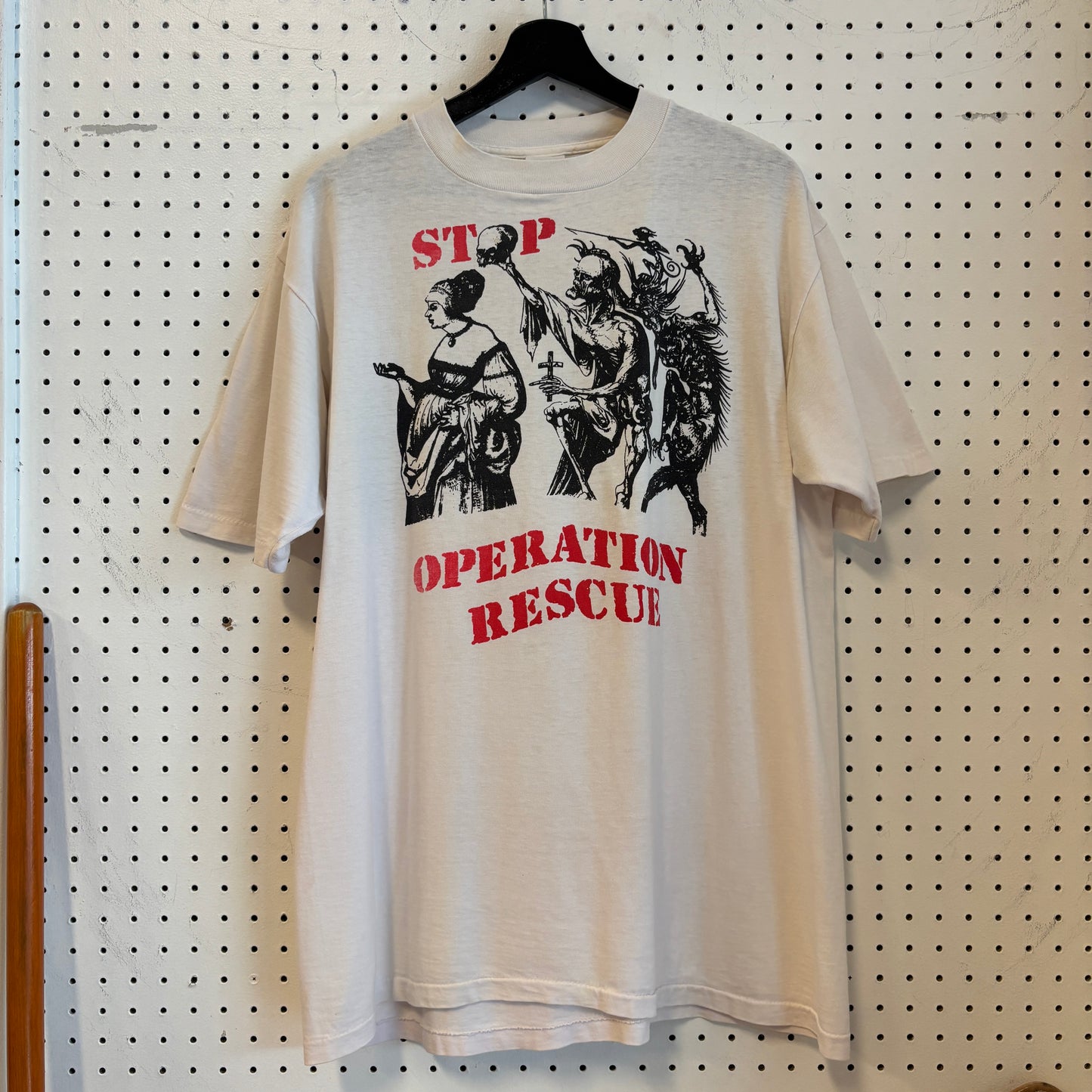 1980s Stop Operation Rescue Pro-Choice Activism Tee