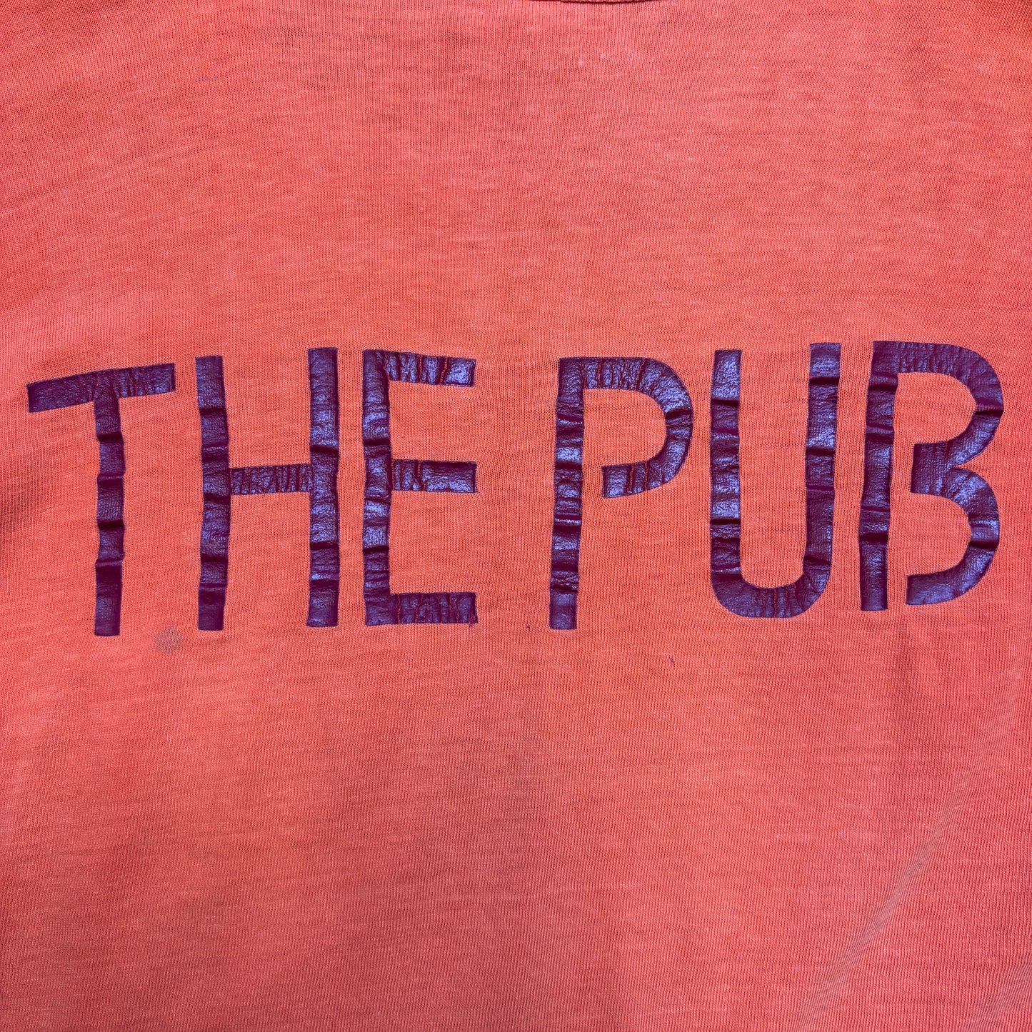 1960s 'The Pub' Mounted Collar Graphic Tee