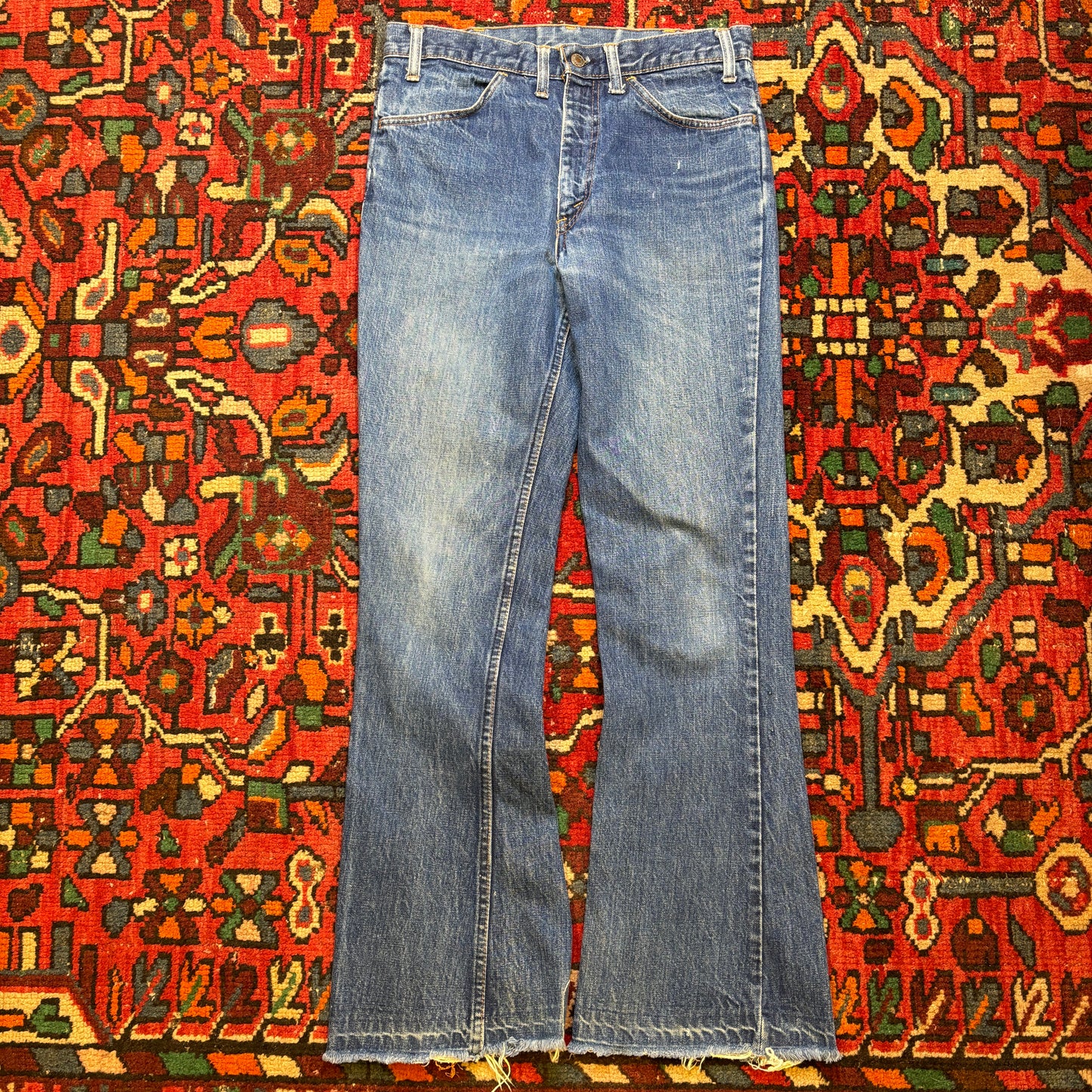 1960s Levi's Big E 646 Orange Tab Denim Flares