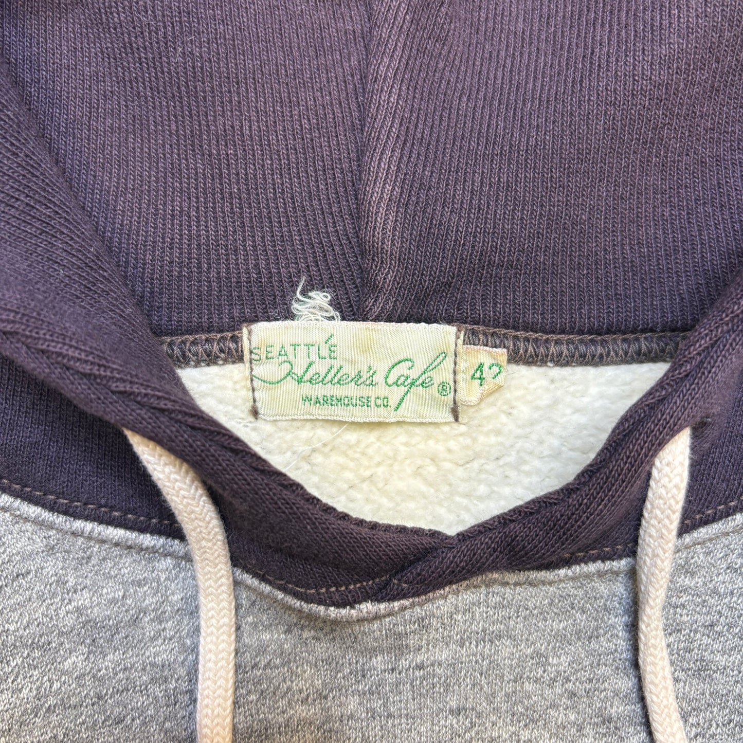 1950s Style Two-Tone Hoodie Reproduction by Heller's Cafe x Warehouse Co.