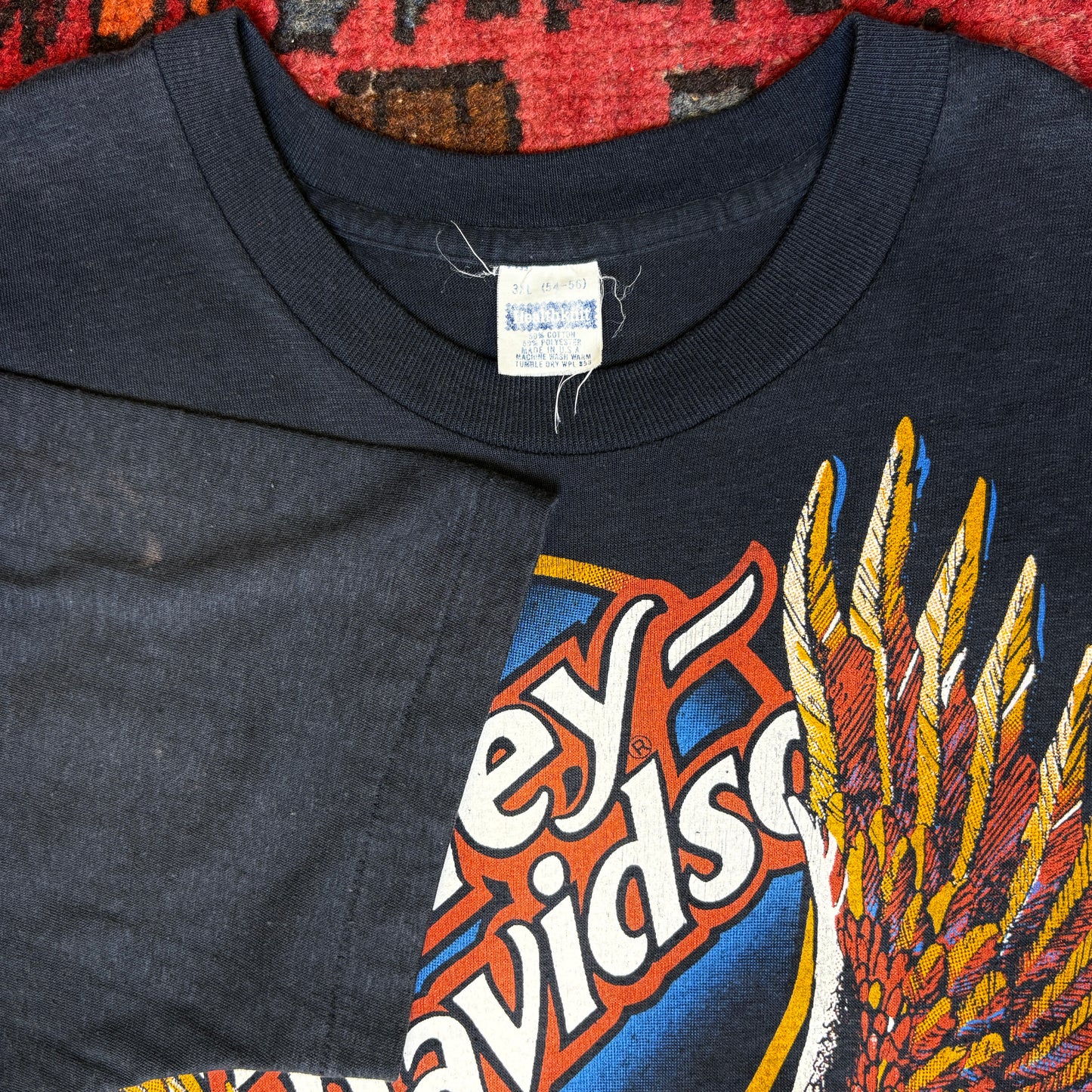 1980s Harley Davidson 'Eagle' Pocket Tee