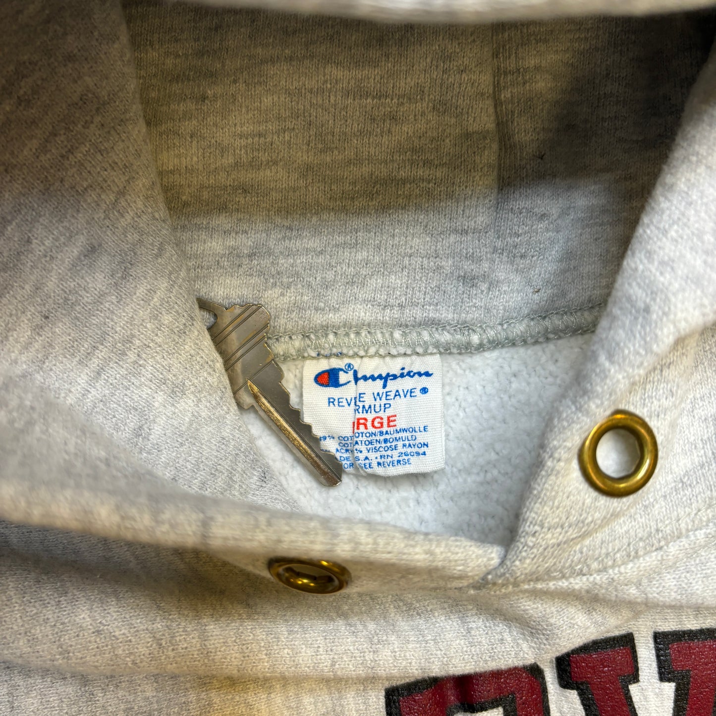 1980s Champion Reverse Weave 'Harvard Swimming' Hoodie