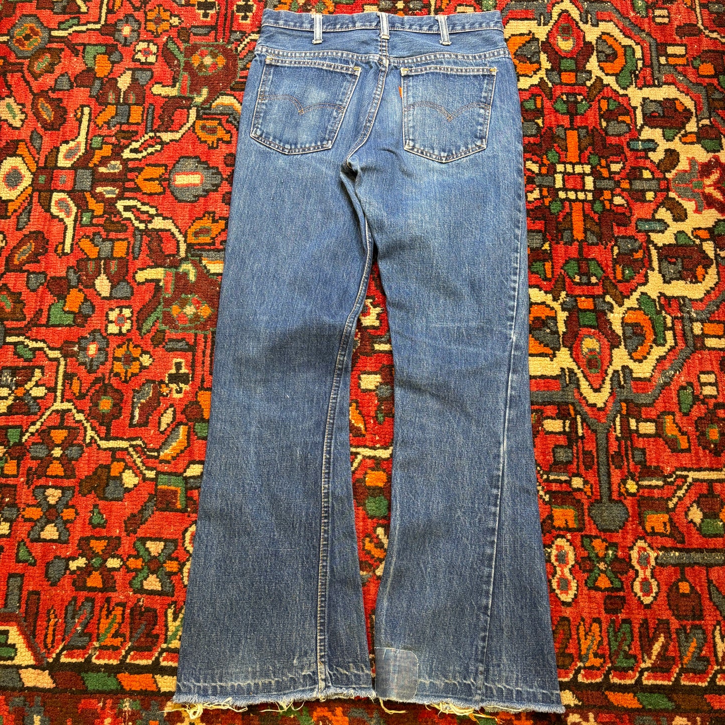 1960s Levi's Big E 646 Orange Tab Denim Flares