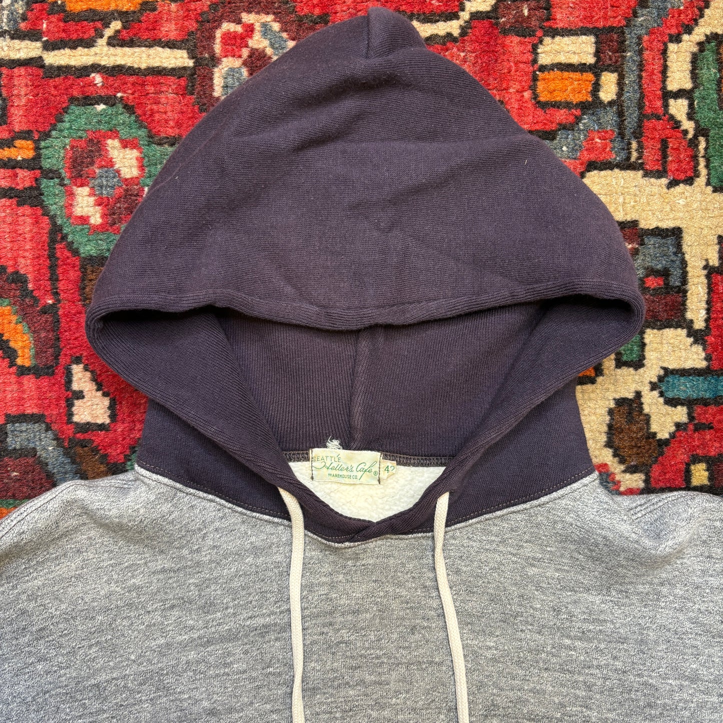 1950s Style Two-Tone Hoodie Reproduction by Heller's Cafe x Warehouse Co.