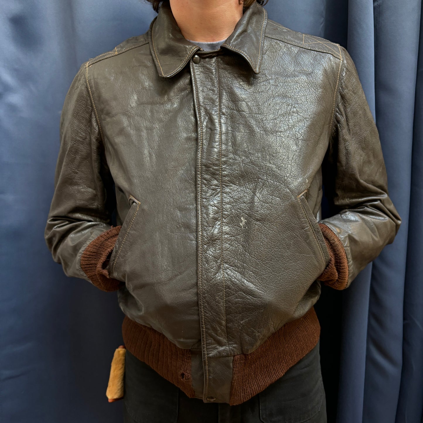 1950s Sierra Sportswear Goatskin Leather Jacket