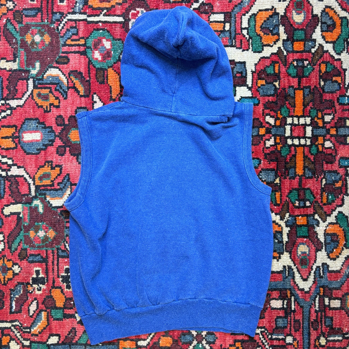 1970s 'Sacramento City College' Sleeveless Hoodie