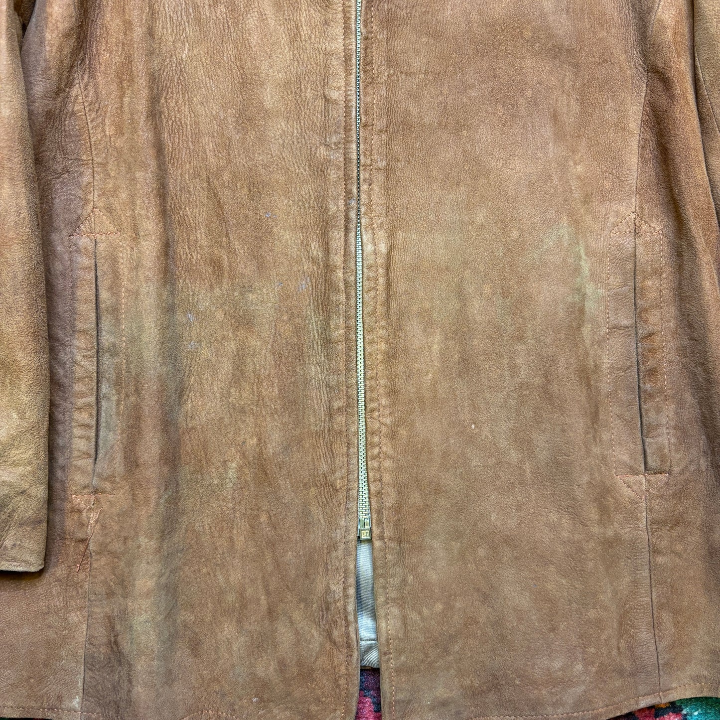 1960s Craft Sheepskin Leather Sport Jacket