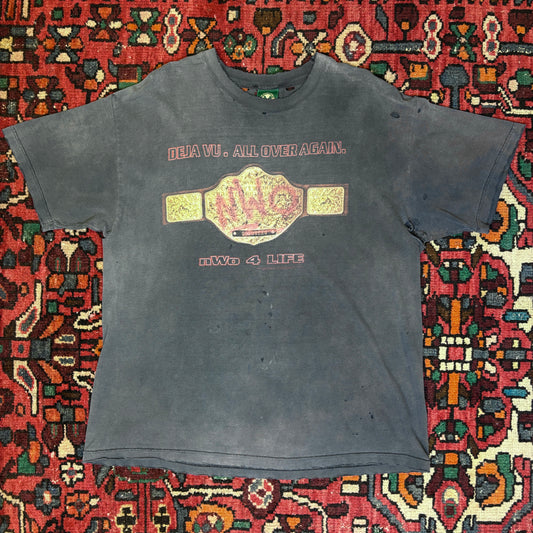 1990s NWO 'Goldberg Belt' Thrashed Tee