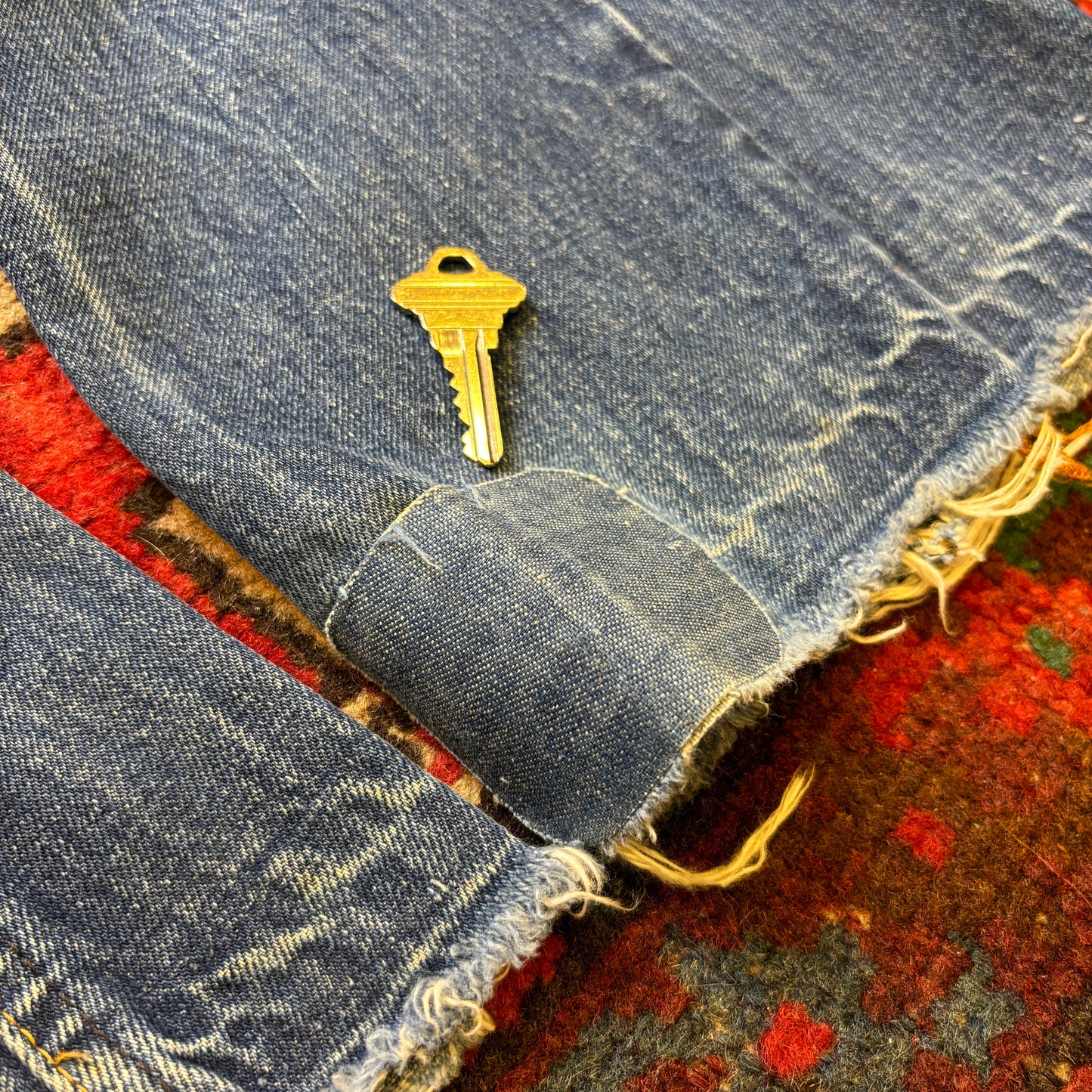 1960s Levi's Big E 646 Orange Tab Denim Flares