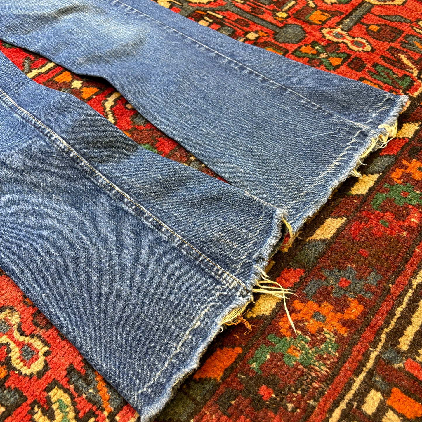 1960s Levi's Big E 646 Orange Tab Denim Flares