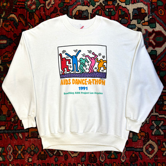 1990s Keith Haring 'Aids Dance-A-Thon' Crewneck