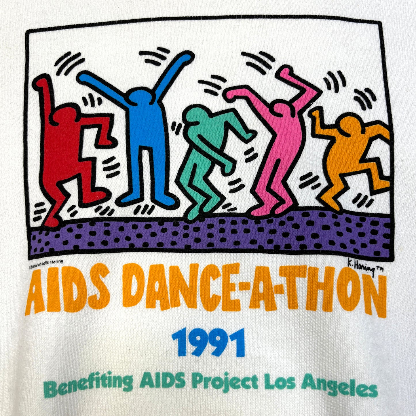 1990s Keith Haring 'Aids Dance-A-Thon' Crewneck