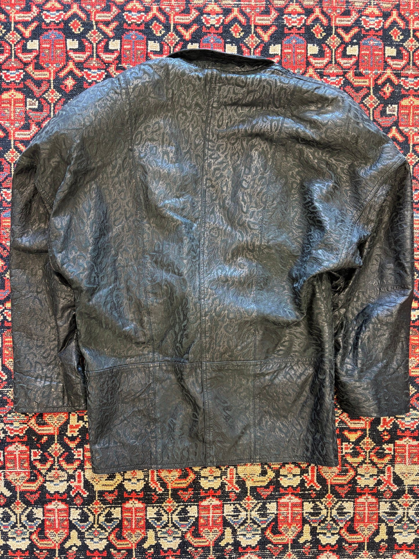 1990s Marc Buchanan Pelle Pelle Leather Coat