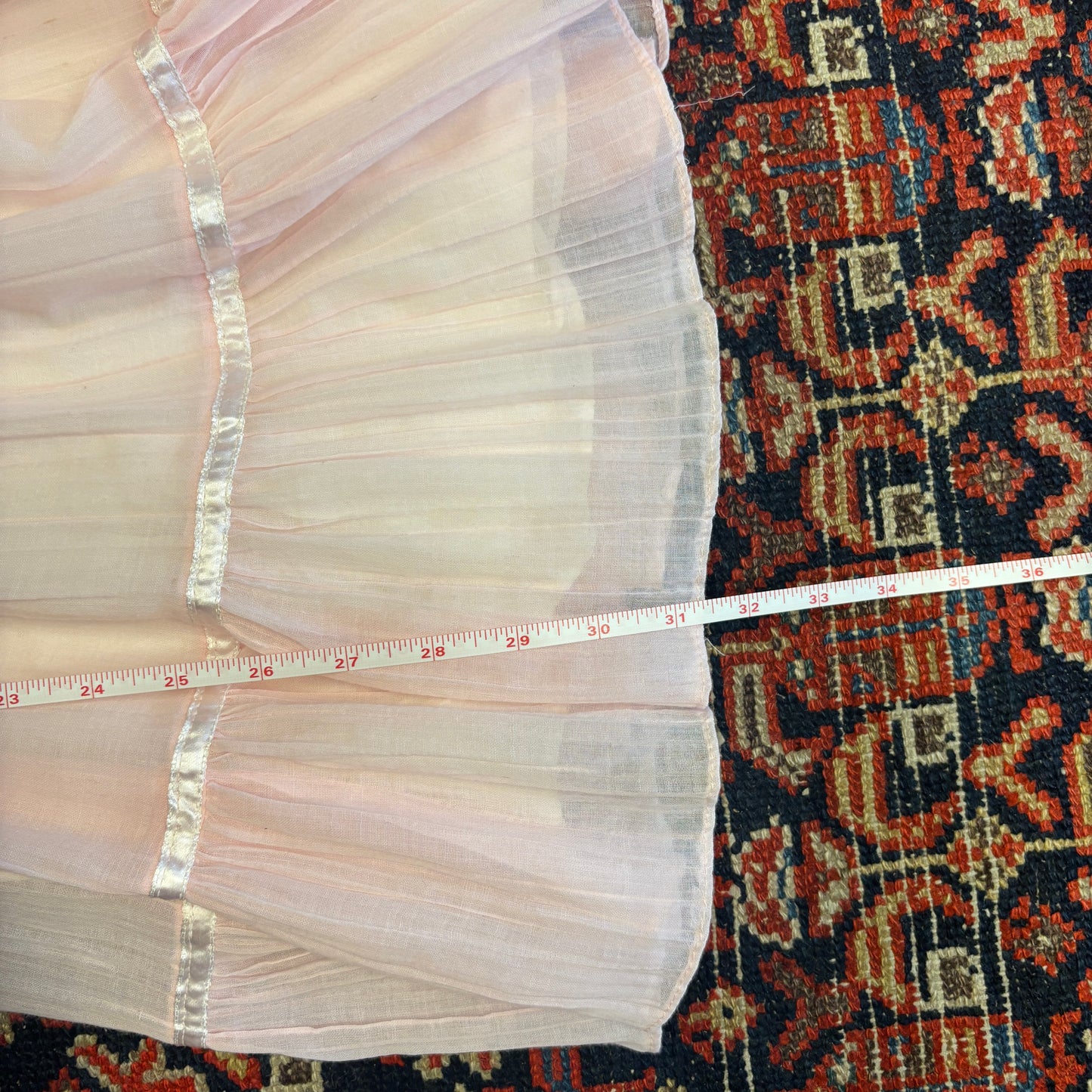 1970s Gunne Sax Pink Lace Maxi Dress