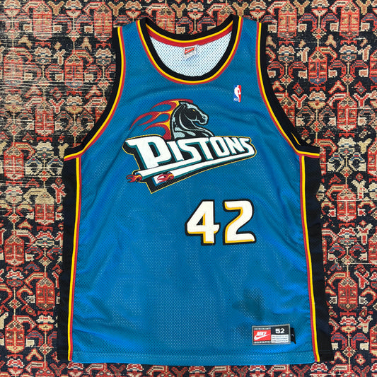 1990s Nike Detroit Pistons Jerry Stackhouse Basketball Jersey
