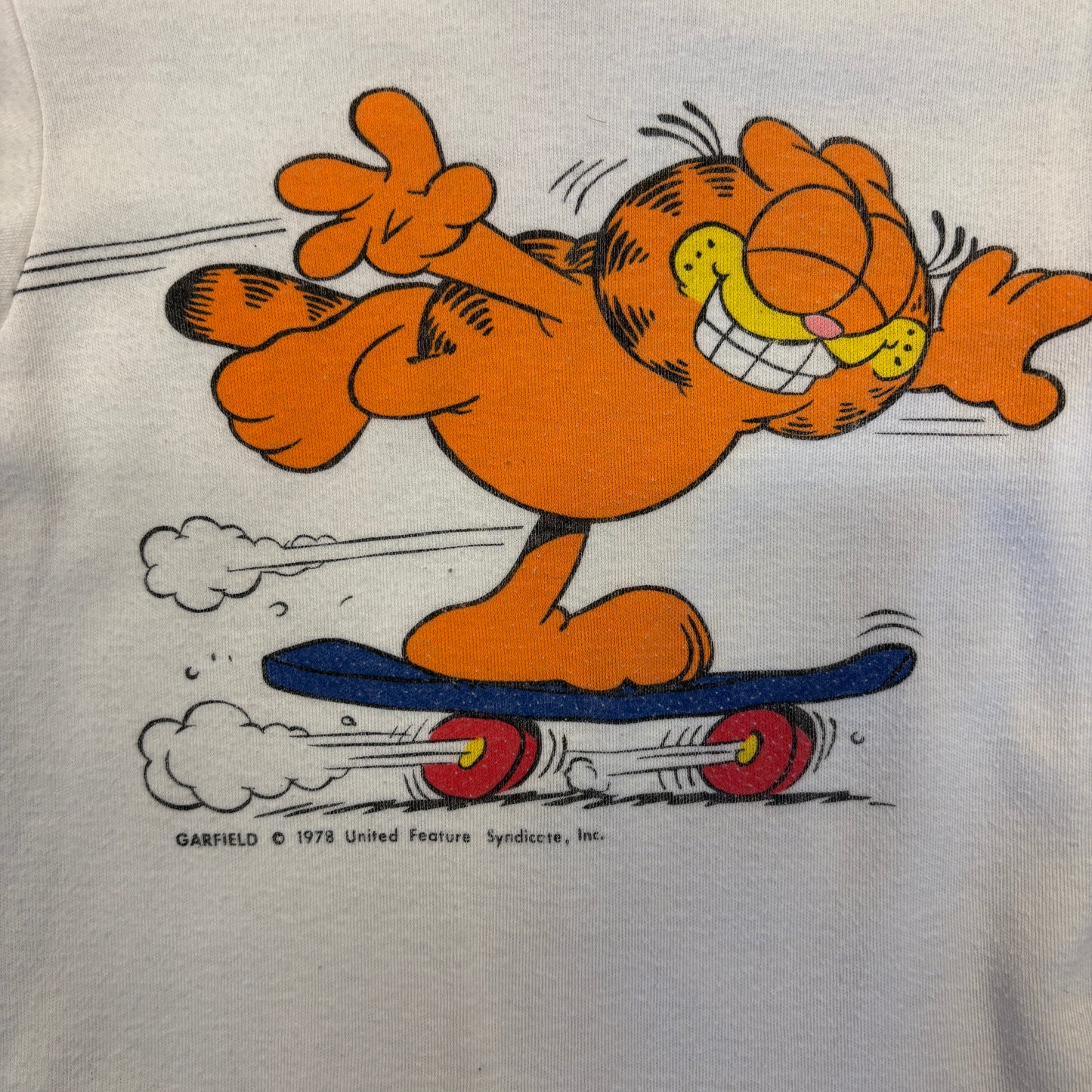 1978 Garfield Comics Skate Youth Tee