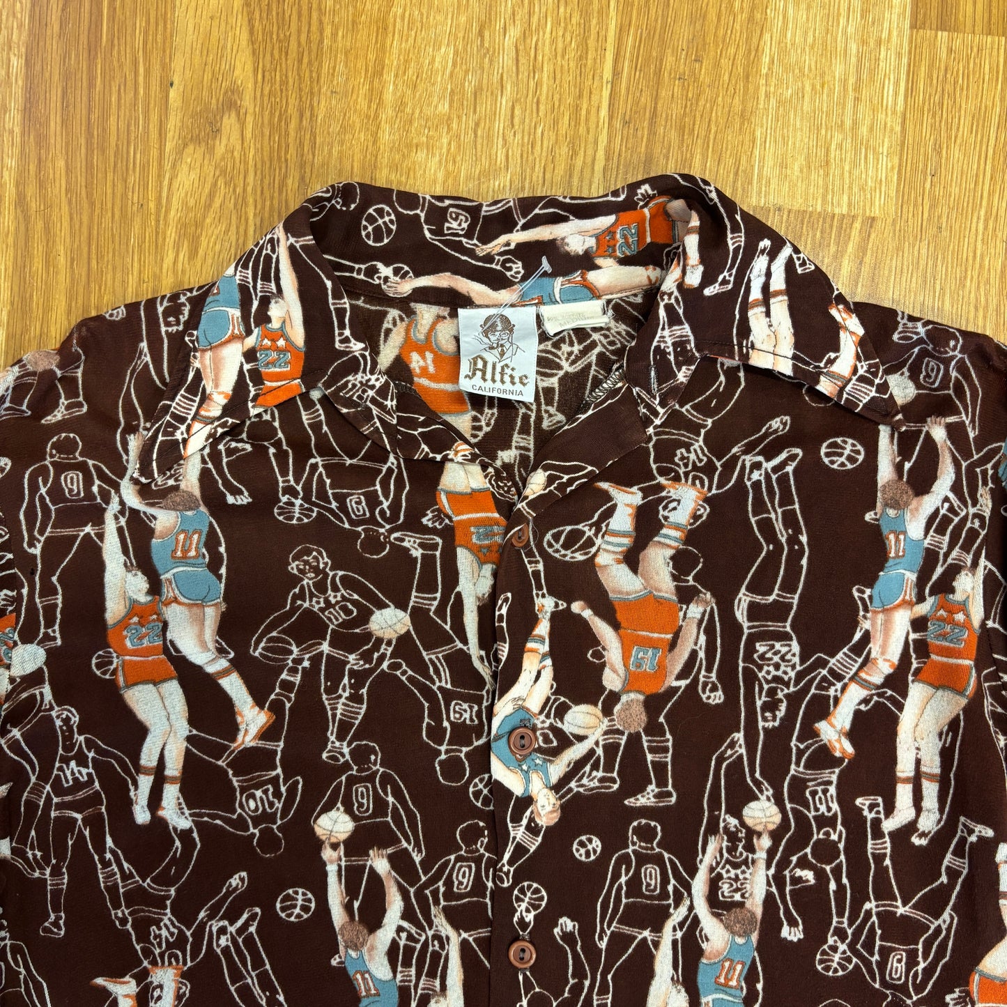 1970s Alife California Basketball AOP Button Up