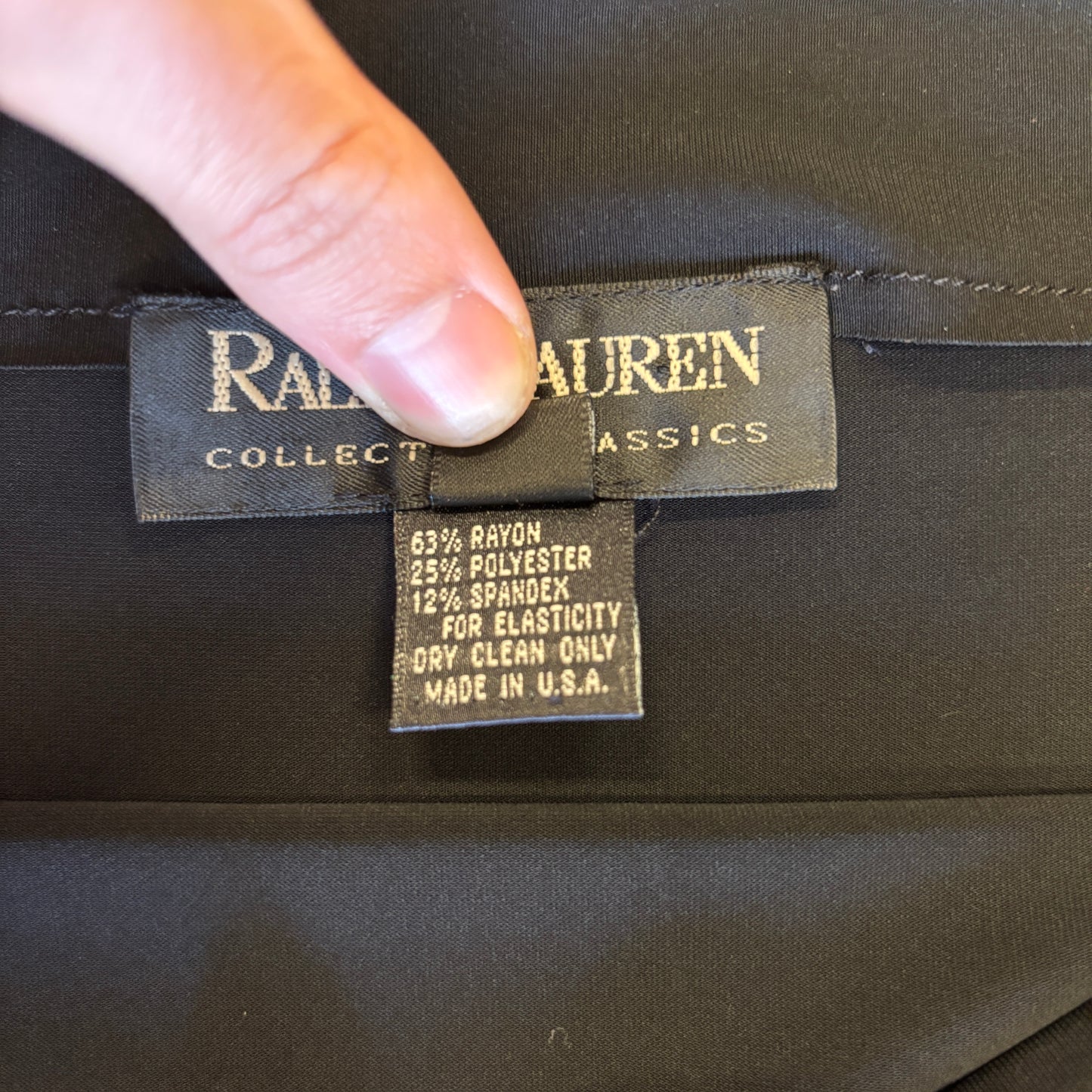 1990s Ralph Lauren Black Label Boat Neck Shirt