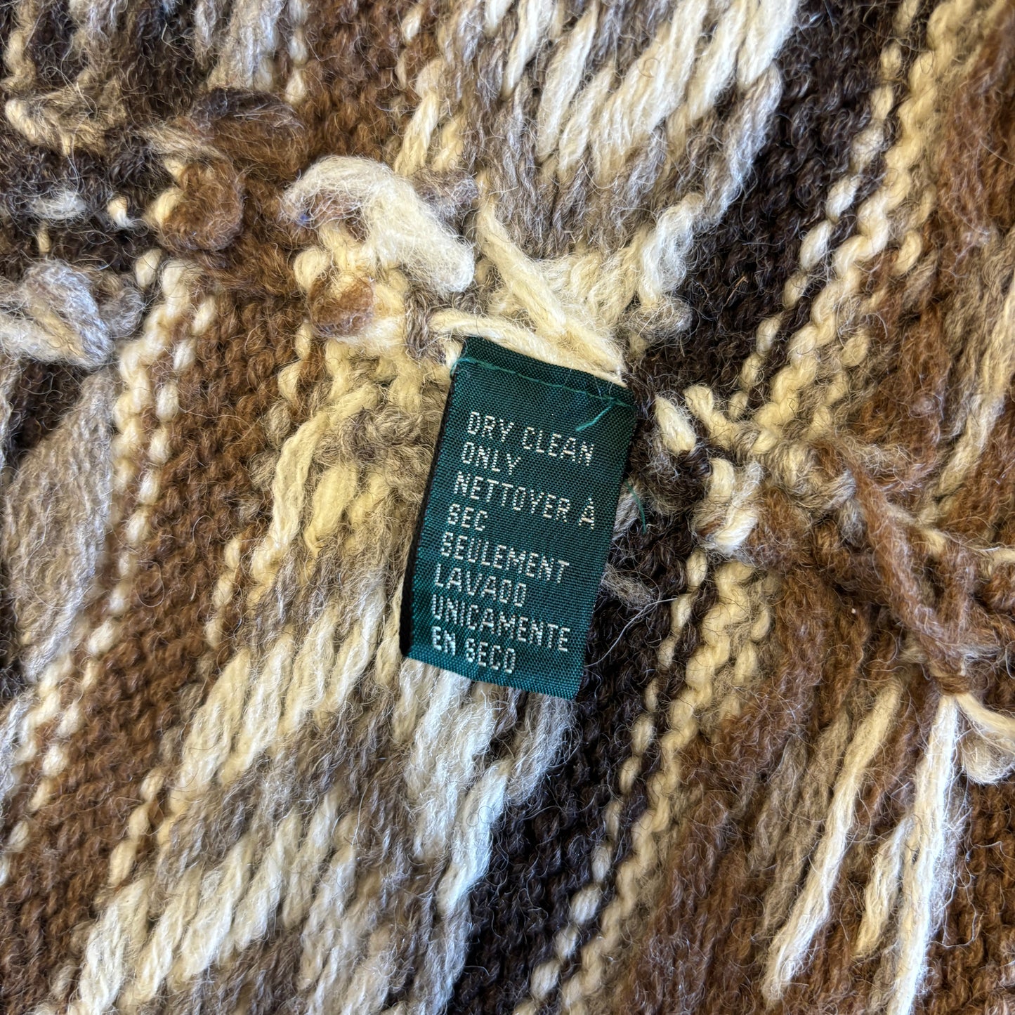 Vintage Lauren Ralph Lauren Southwestern Wool Knit Coat
