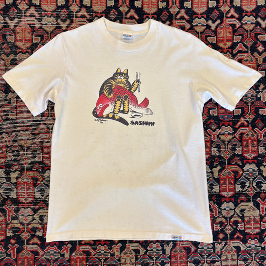 1980 BK Wilson Sashimi Cat Graphic Tee