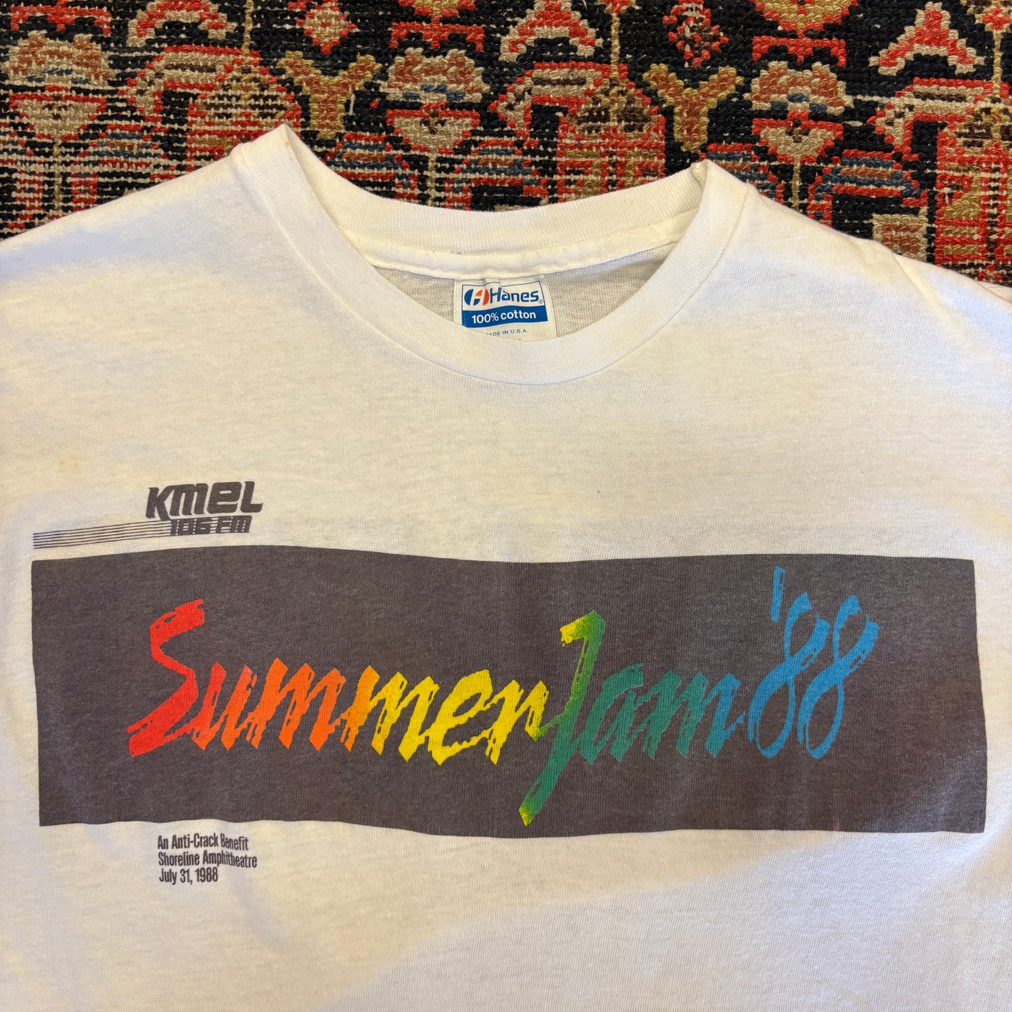 1988 Summer Jam Anti Crack Radio Concert Tee