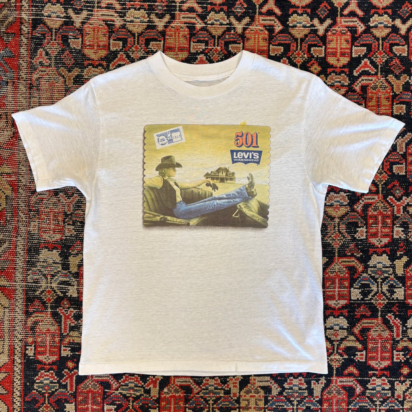 1980s Levi's Womenswear 501 Western Postcard Tee