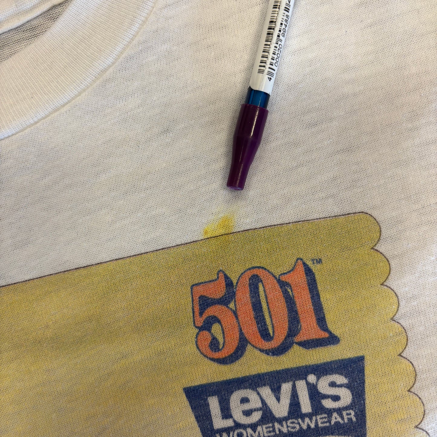 1980s Levi's Womenswear 501 Western Postcard Tee