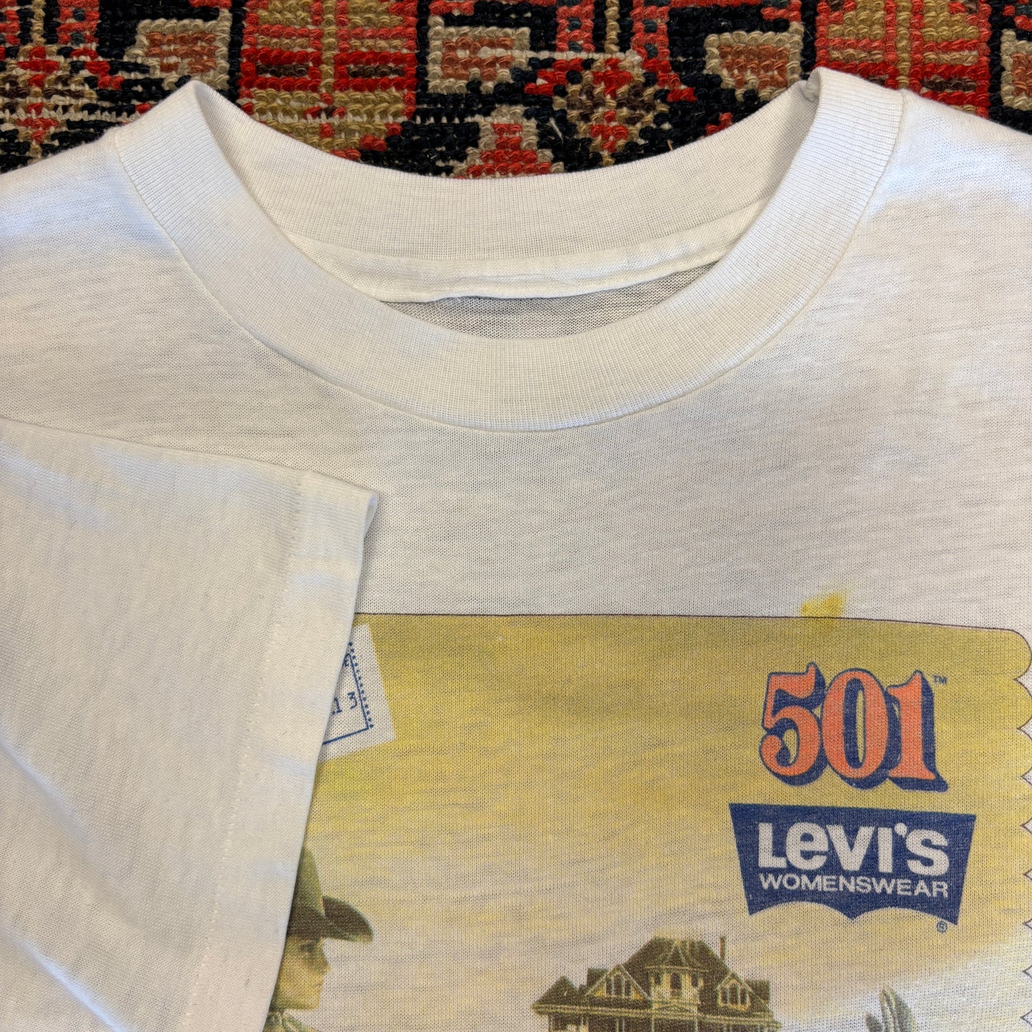 1980s Levi's Womenswear 501 Western Postcard Tee