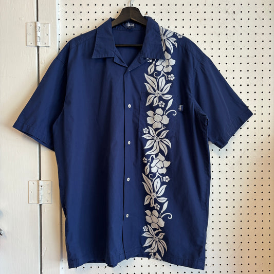 1990s Stussy Hawaiian Loop Collar Button Up