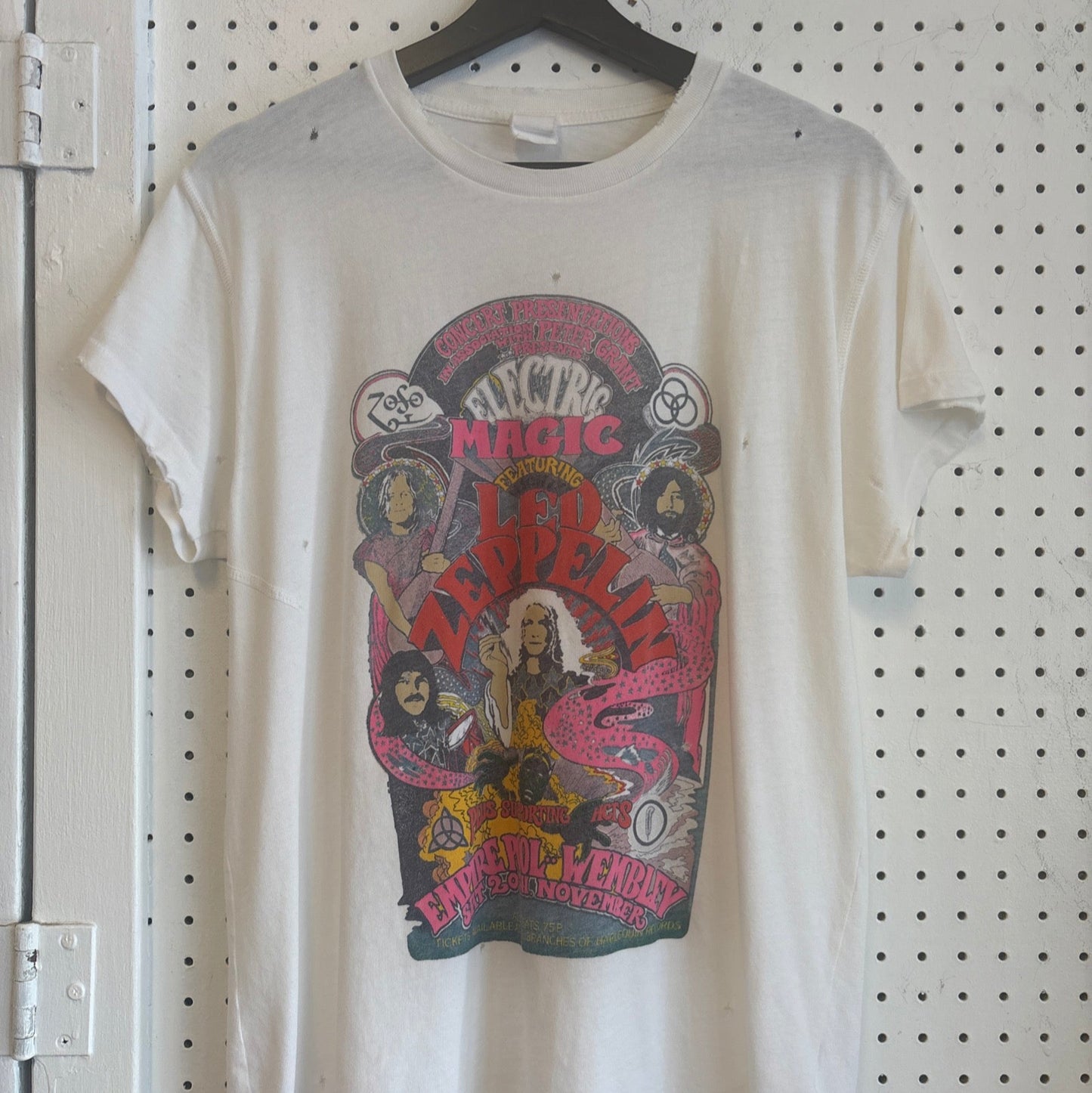 Made Worn 1980s Style Led Zeppelin Band Tee