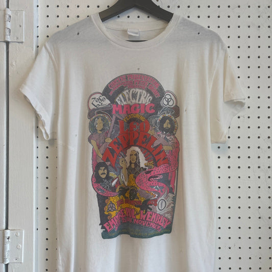 Made Worn 1980s Style Led Zeppelin Band Tee