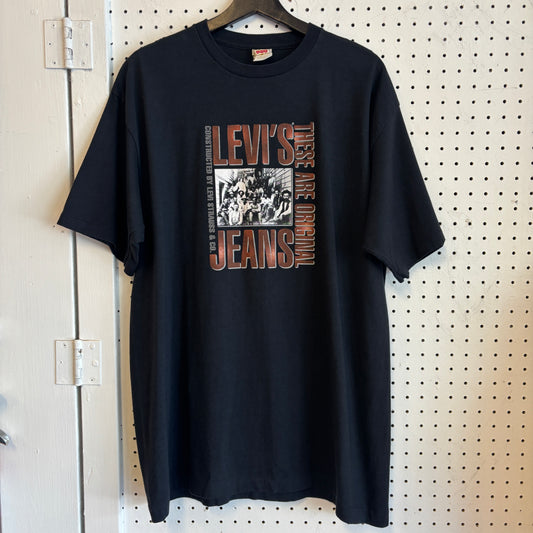 1990s Levi's Gold Miner Photo Graphic Tee