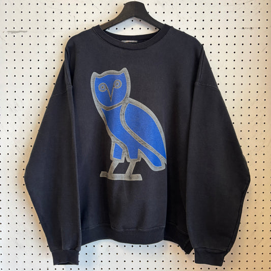 1990s Flaucy Fits Egyptian Hieroglyph Owl Crewneck