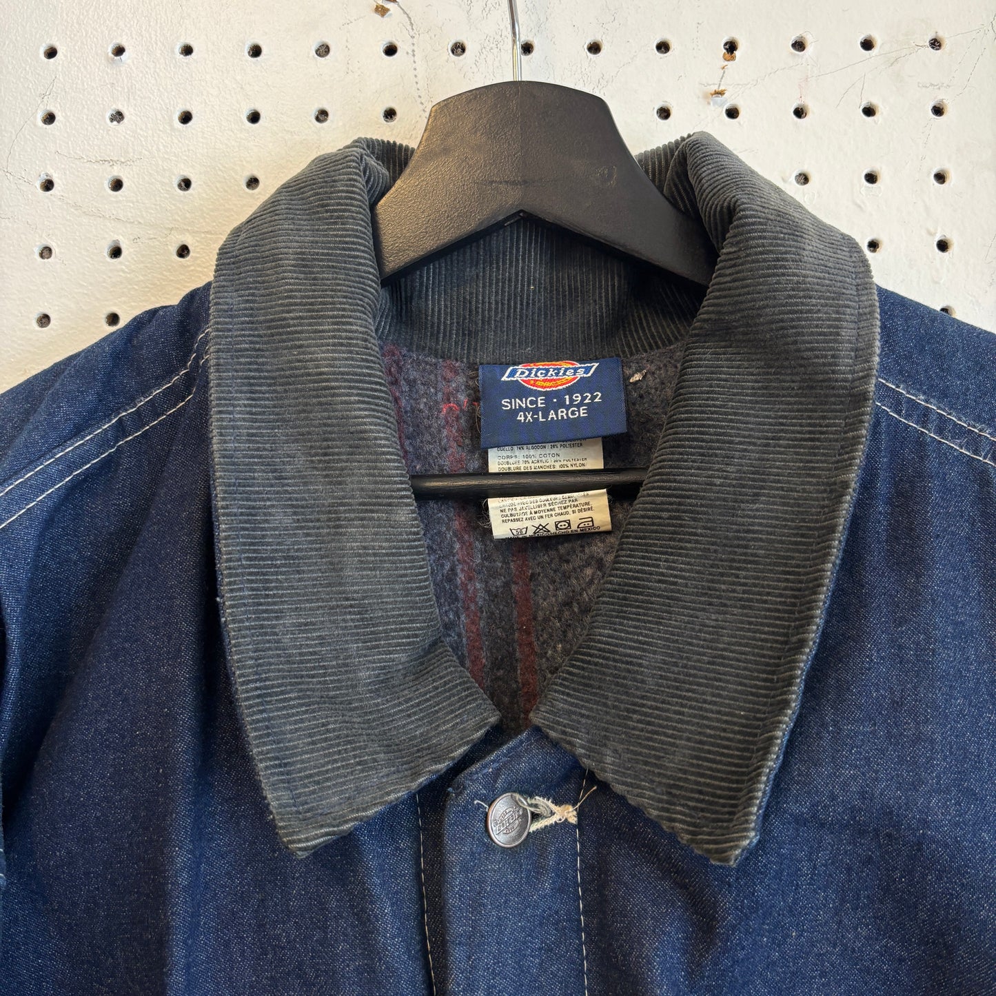1990s Dickies Blanket Lined Denim Chore Coat