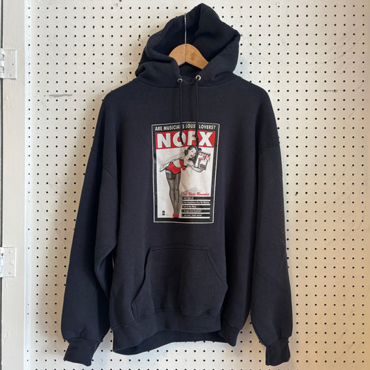 1990s Vintage NOFX Lousy Lovers Band Hoodie