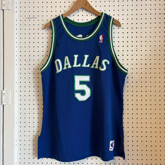 1990s Vintage Jason Kidd Dallas Mavericks Champion Basketball Jersey