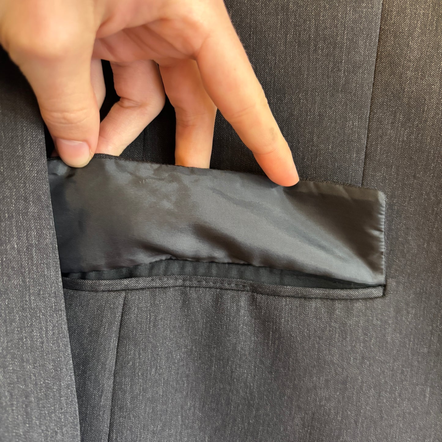 1980s Yves Saint Laurent Pour Homme Tailored Wool Suit Jacket