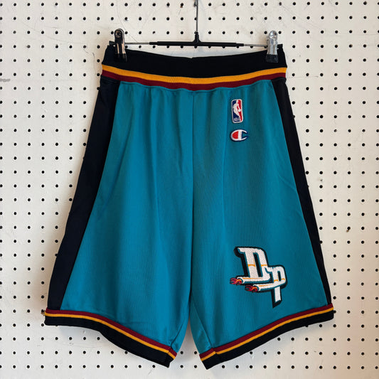 1990s Vintage Detroit Pistons Champion Basketball Shorts