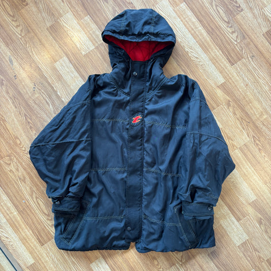 1990s Twist Graffiti Baggy Hooded Coat