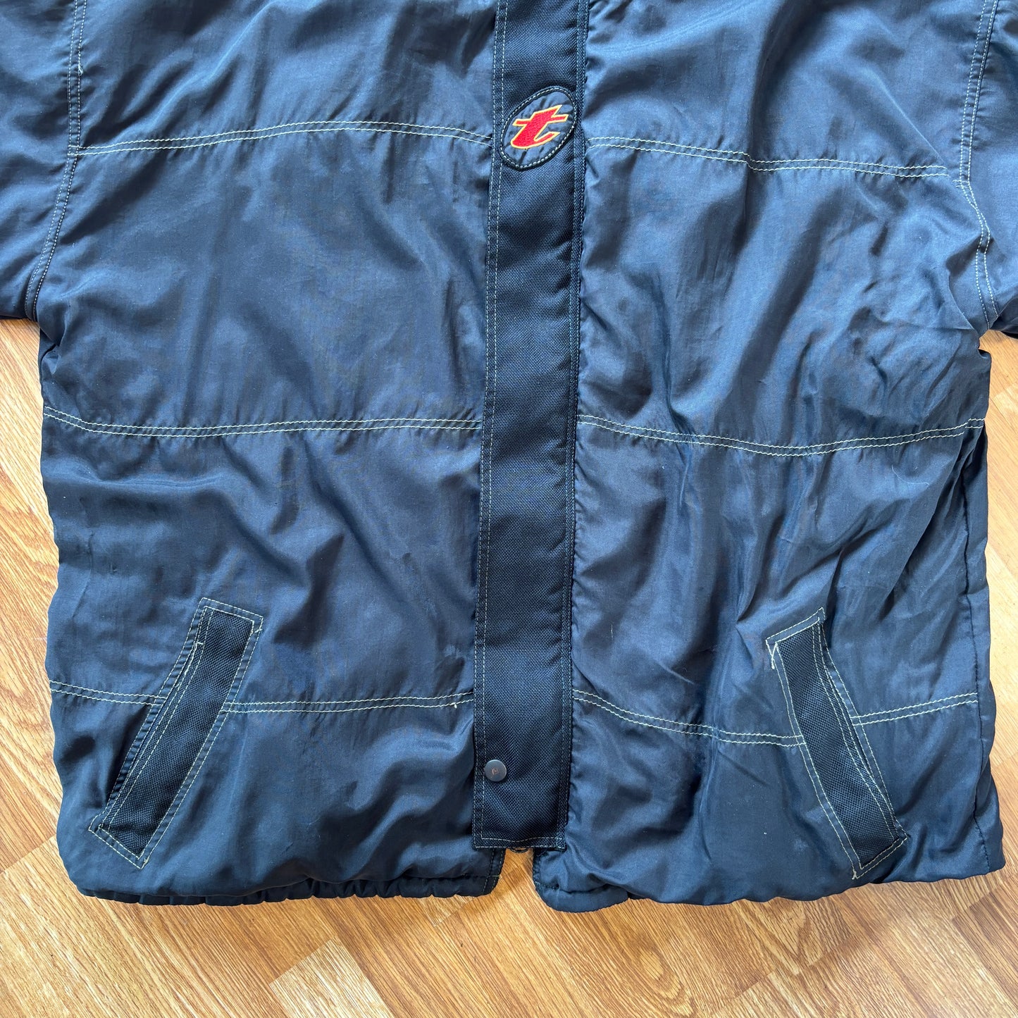 1990s Twist Graffiti Baggy Hooded Coat