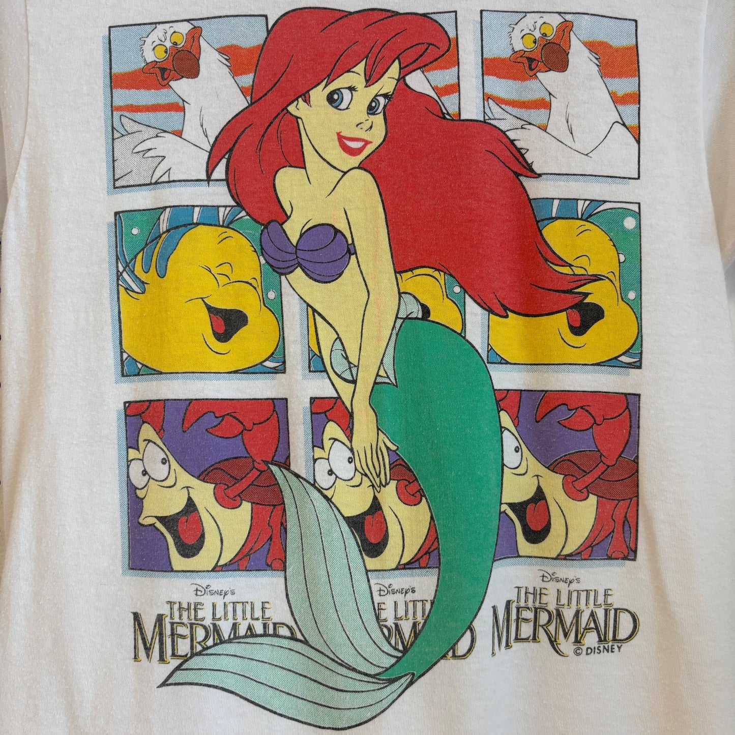 1990s The Little Mermaid Disney Graphic Youth Tee