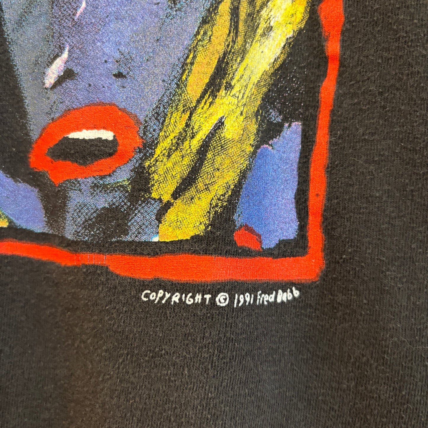 1991 Fred Babb 'Art Cant Hurt You' Painting Tee